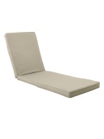 LOUNGER Μαξιλάρι Ξαπλώστρας Ύφασμα Εκρού με Βάτα και Φερμουάρ