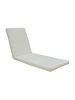 SUNLOUNGER Μαξιλάρι Ξαπλώστρας Ύφασμα Εκρού Water Repellent, Foam+Polyester Φερμουάρ-Velcro