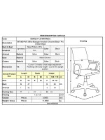 BF2400-PVC Πολυθρόνα Γραφείου Διευθυντή, Βάση Χρώμιο, Pvc Μαύρο - Mesh Μαύρο