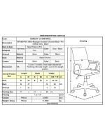 BF2400-PVC Πολυθρόνα Γραφείου Διευθυντή, Βάση Χρώμιο, Pvc - Mesh, Γκρι - Μαύρο