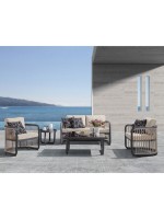 CITY Living Set Σαλόνι Καθιστικό Κήπου - Βεράντας Alu Ανθρακί - Μπεζ