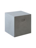 CONCRETE Cubic Σκαμπό Κήπου - Βεράντας, Cement Grey