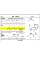 BF2985 Πολυθρόνα Γραφείου Διευθυντή, Άσπρο - Mesh Μαύρο