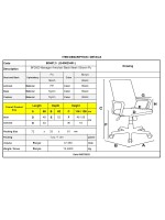 BF2500 Πολυθρόνα Γραφείου Διευθυντή Mesh Μαύρο - Pu Καφέ