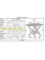 FOLDING Τραπέζι Βεράντας - Κήπου, Πτυσσόμενο, Οξιά, Βαφή Εμποτισμού Απόχρωση Καρυδί