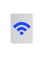 Ενδειξη "Wi-Fi" 80Χ60Μμ Ινοχ/Μπλε Τμχ