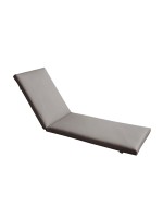 SUNLOUNGER Μαξιλάρι Ξαπλώστρας PVC Γκρι με Φερμουάρ & Velcro (Foam+Polyester)