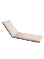 SUNLOUNGER Μαξιλάρι Ξαπλώστρας PVC Μπεζ με Φερμουάρ & Velcro (Foam+Polyester)