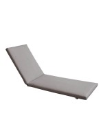 SUNLOUNGER Μαξιλάρι Ξαπλώστρας Textilene Γκρι με Φερμουάρ & Velcro (Foam+Polyester)