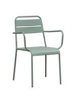 BRIO Πολυθρόνα-Pro Στοιβαζόμενη, Μέταλλο Βαφή Sandy Green 5635C