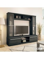 Σύνθετο σαλονιού Chico TV pakoworld χρώμα embony oak 180.5x40x158εκ