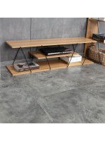 Έπιπλο τηλεόρασης Tars pakoworld sonoma-μαύρο 120x30x33εκ