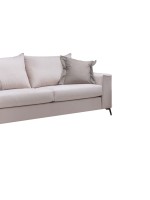 Καναπές Verona 3θέσιος cream - μαξιλάρια mocha 225x93x100εκ