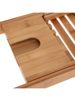 Πλατό μπανιέρας Platon pakoworld φυσικό bamboo 70x15x4,5εκ