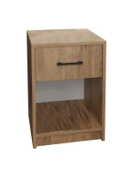 Κομοδίνο Ponil pakoworld oak μελαμίνης 41x41x54.5εκ