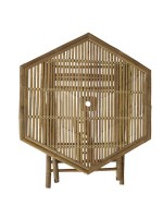 Τραπέζι Nando pakoworld πτυσσόμενο bamboo φυσικό 114x100x75εκ