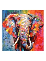 Πίνακας σε καμβά Elephant Inart 80x3x80εκ