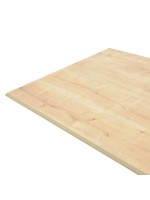 Τραπέζι Dinny pakoworld oak mdf-μαύρο μέταλλο 180x90x75εκ