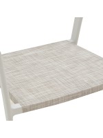 Πολυθρόνα Glisten pakoworld στοιβαζόμενη rattan μπεζ-λευκό 56x62x77εκ