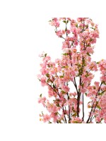 Διακοσμητικό φυτό Peach flower I σε γλάστρα Inart ροζ pp Υ170εκ