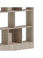 Βιβλιοθήκη Dividre pakoworld sonoma oak μελαμίνης 120x30x181εκ