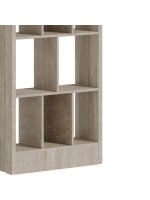 Βιβλιοθήκη Dividre pakoworld sonoma oak μελαμίνης 80x30x181εκ