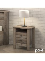 Κομοδίνο Tara pakoworld rustic oak 40x40x50.5εκ