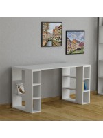 Γραφείο Colmar pakoworld χρώμα λευκό 140x60x75εκ